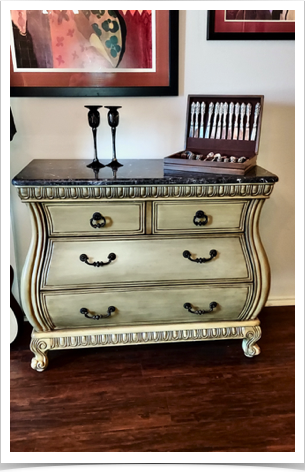 Bombay Chest, Marble Topped